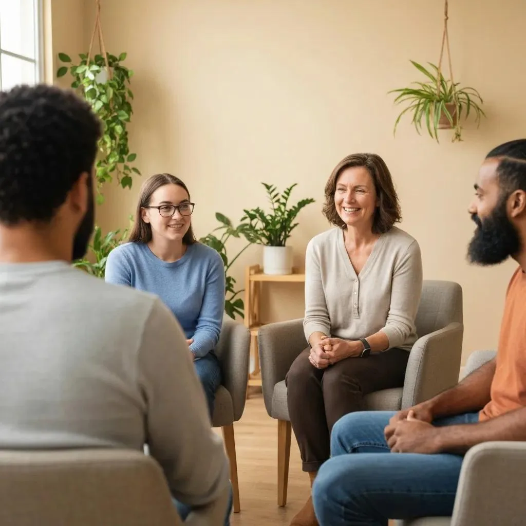 Collaborative Therapy Session Illustrating Integrated Care For Dual Diagnosis