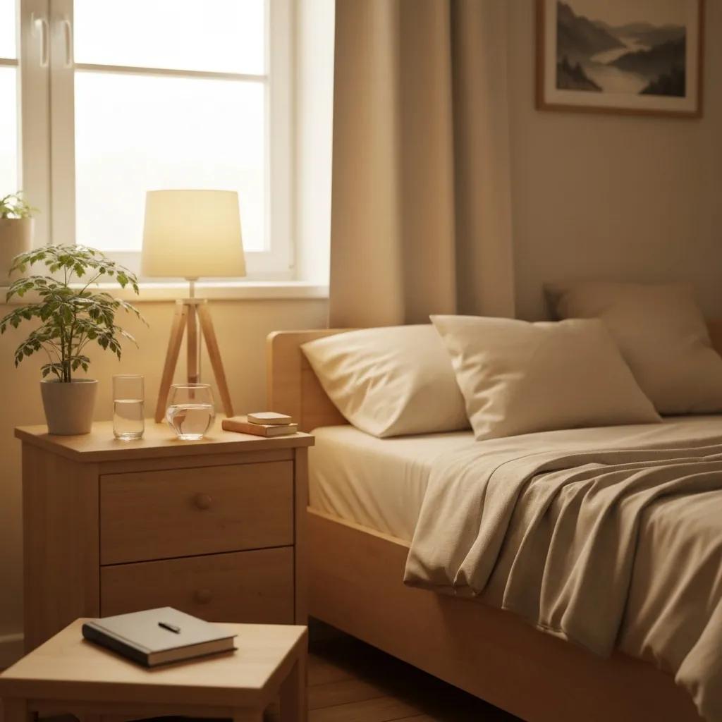 Comfortable detox environment with calming decor and supportive elements