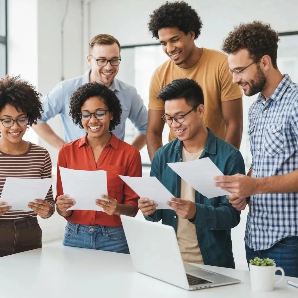 A Diverse Group Reviewing Health Insurance Options Together, Underscoring The Importance Of Understanding Rehab Coverage