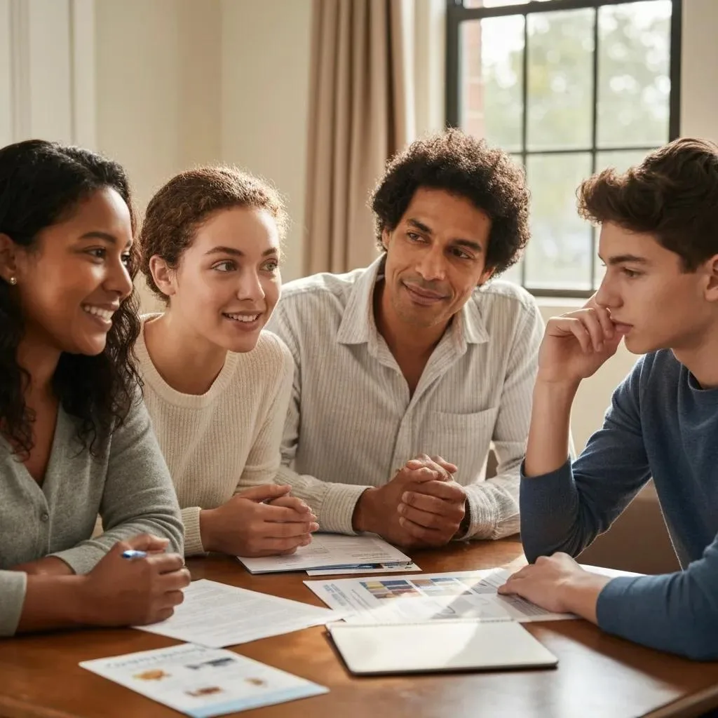 Family Meeting To Discuss Outpatient Detox Options And Support
