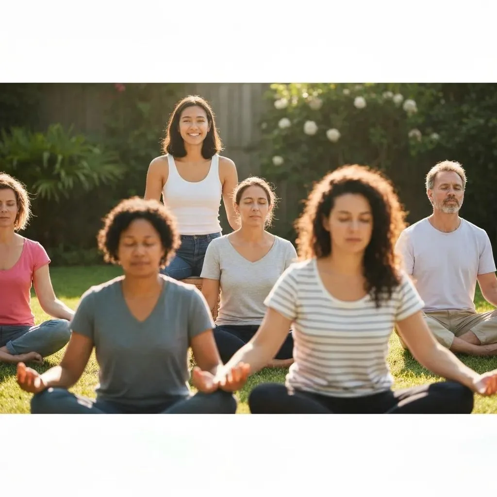 How Holistic Practices Enhance Addiction Treatment Experience Group Session Practicing Mindfulness And Experiencing The Benefits Of Holistic Recovery