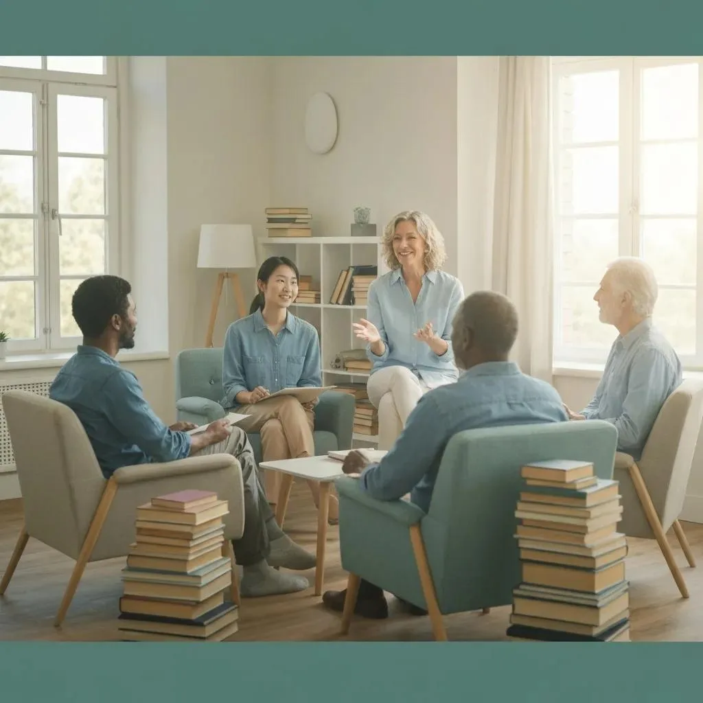 Supportive Group Therapy Session During Addiction Treatment