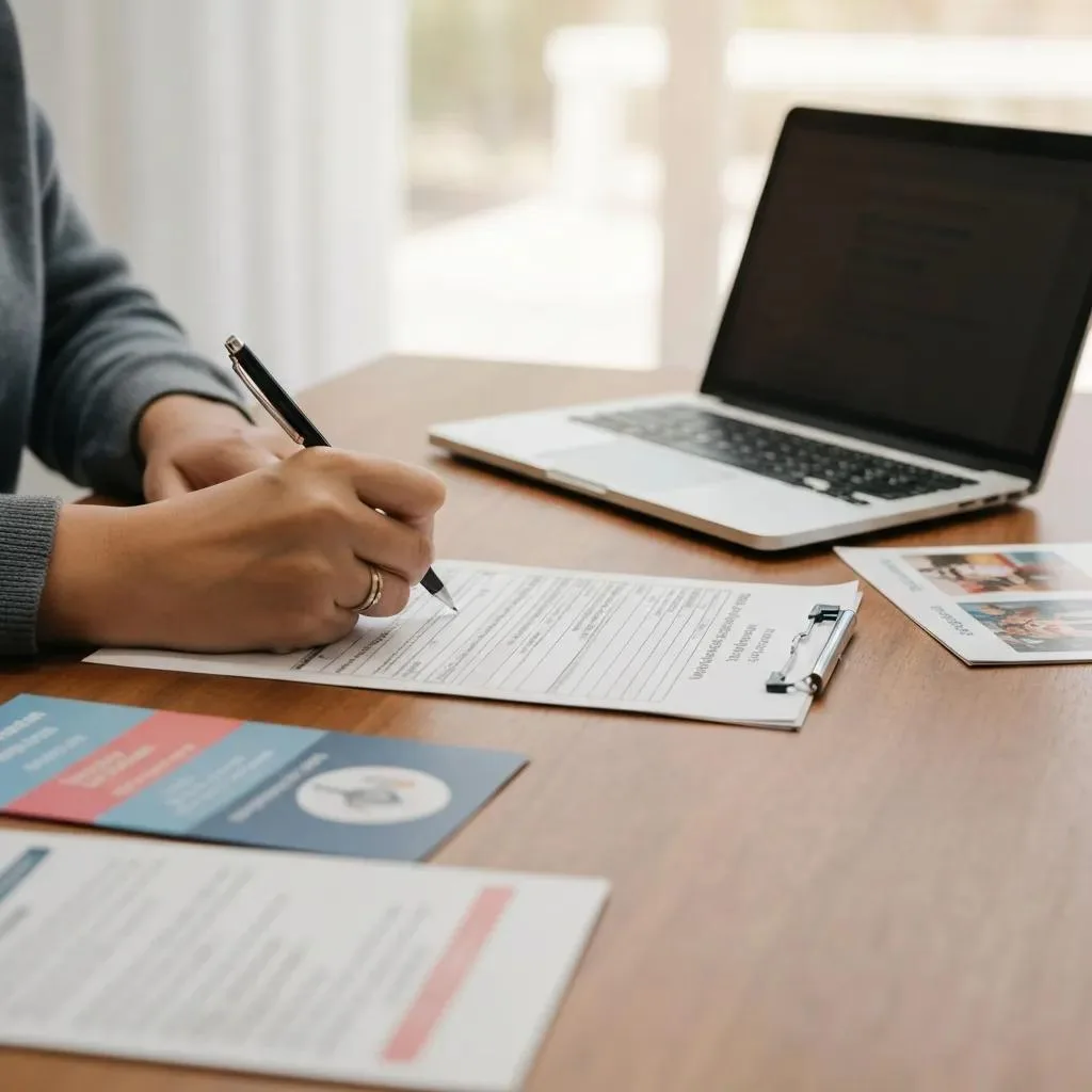 Filling Out Financial Assistance Paperwork For Treatment
