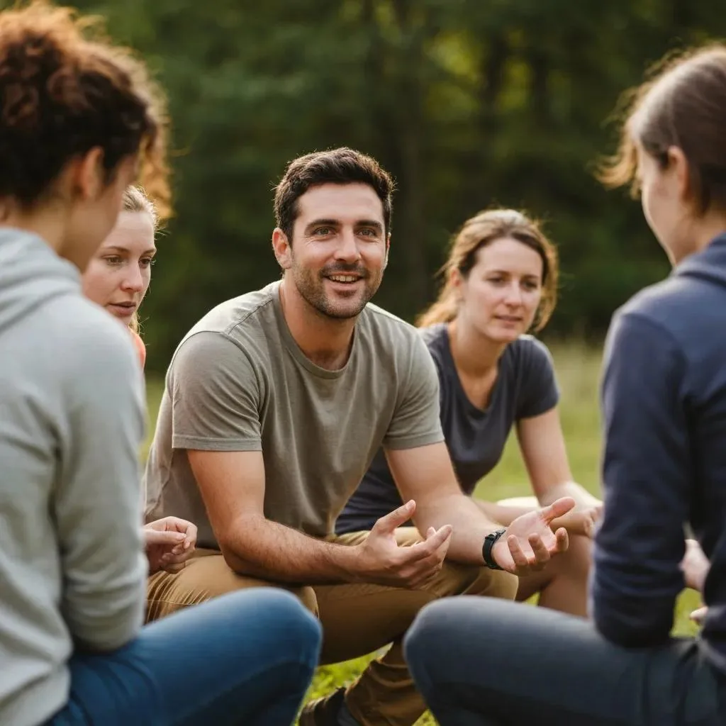 Real-Life Recovery Journeys At Emulate Treatment Center Person Taking Part In Outdoor Therapy, Representing Growth In Outpatient Care