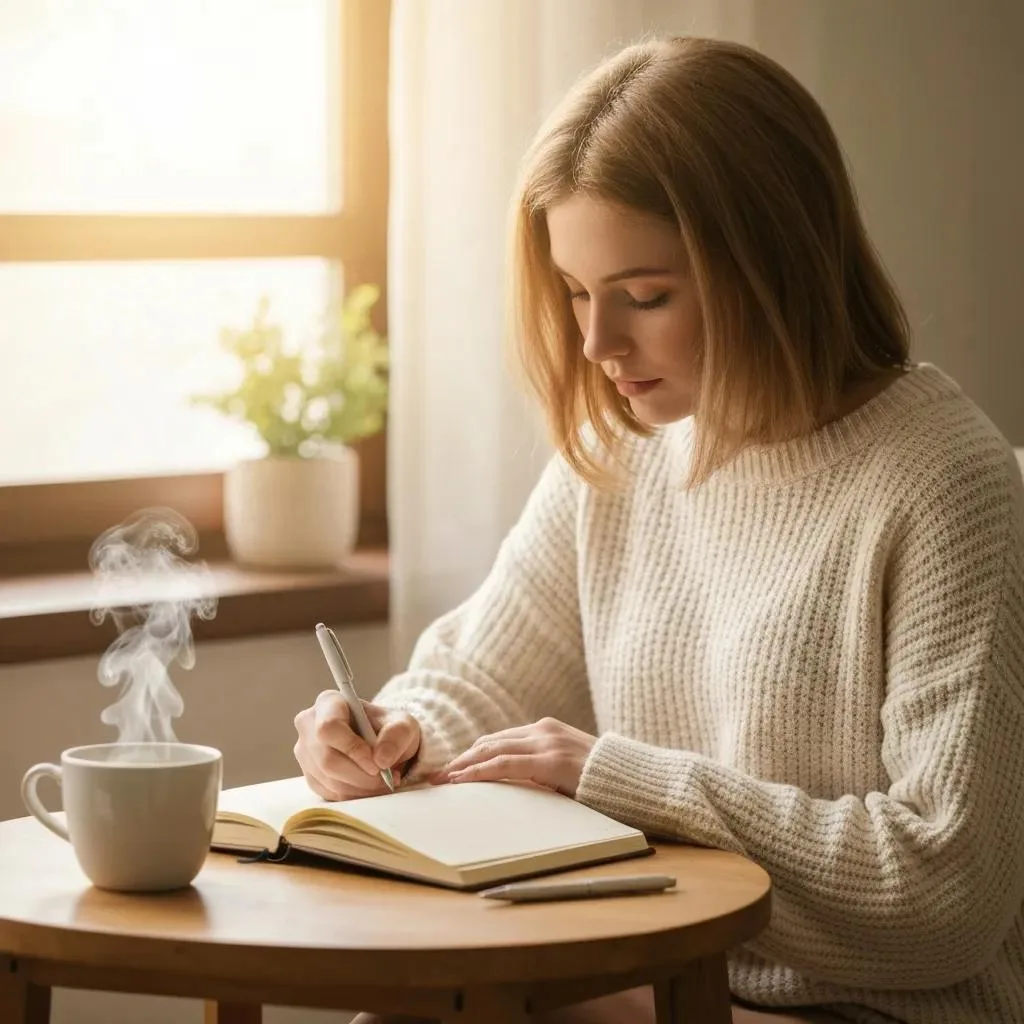 Person Writing In A Journal As Part Of A Relapse Prevention Plan