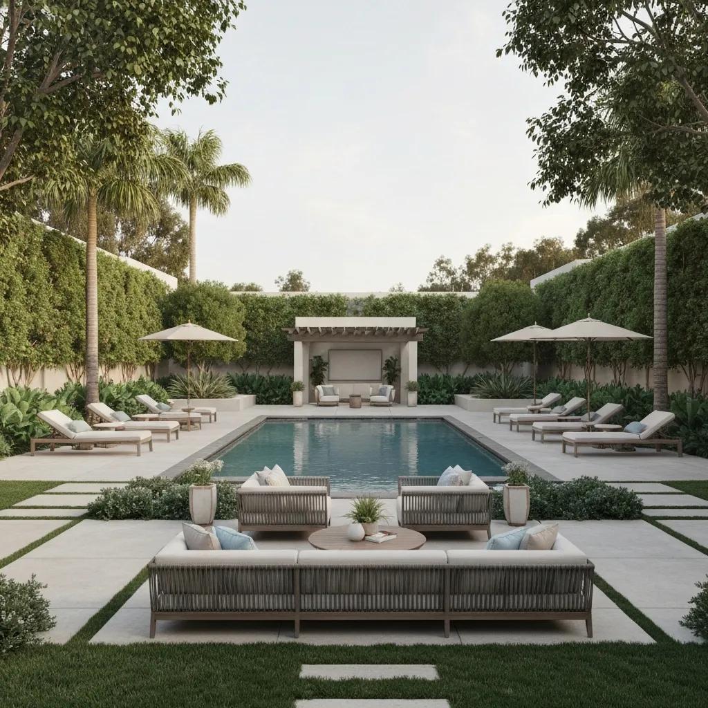 Luxury rehab center in California with serene outdoor space and high-end amenities