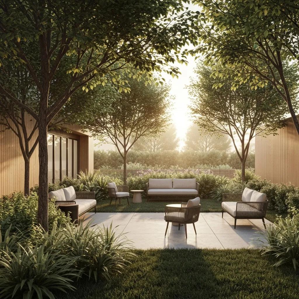 Modern detox facility in California with serene outdoor space promoting healing and recovery