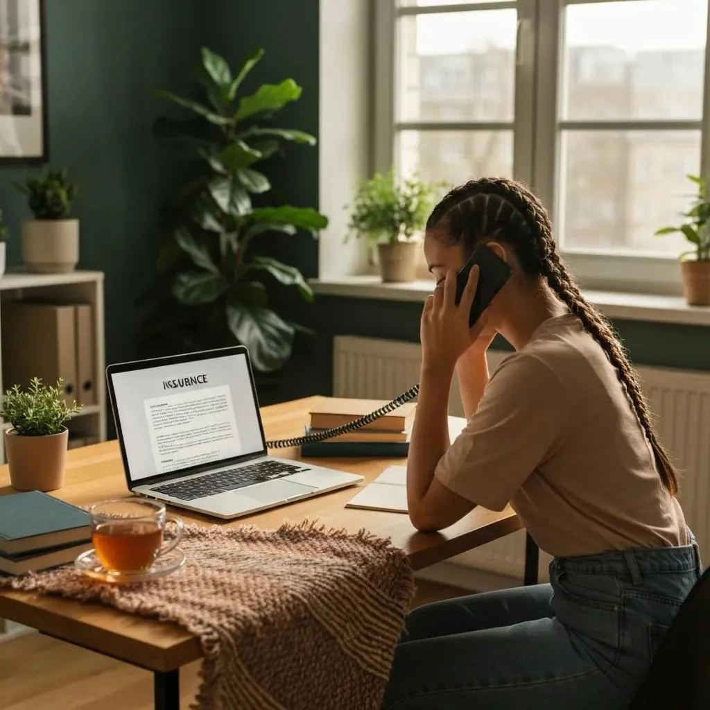 Person Discussing Insurance Coverage For Addiction Treatment In A Cozy Home Office