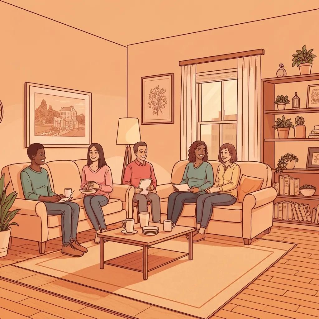 Supportive housing environment for addiction recovery with individuals engaging in community activities