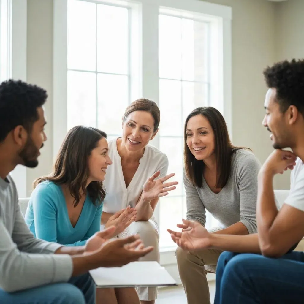 Supportive Outpatient Therapy Session Showing Community Engagement And Practical Skills