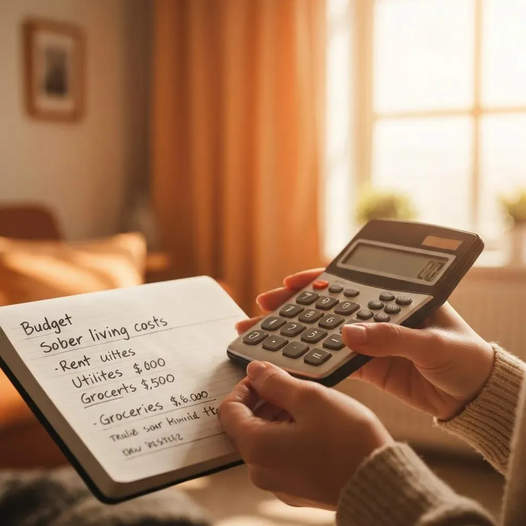 Calculating Sober Living Expenses With Notes And A Calculator