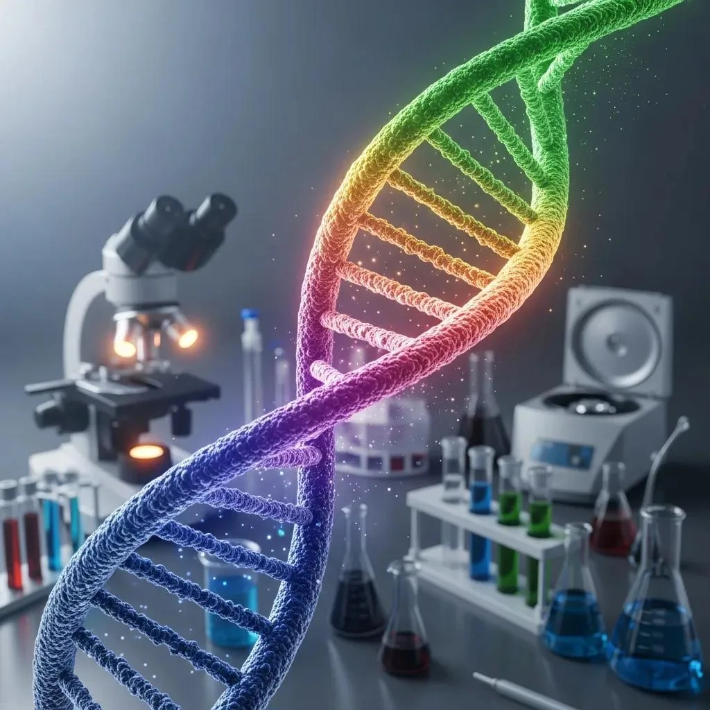 Genetic Factors: Understanding Addiction'S Hereditary Link Close-Up Of Dna Strand Representing Genetic Research In Addiction, Highlighting Key Genes