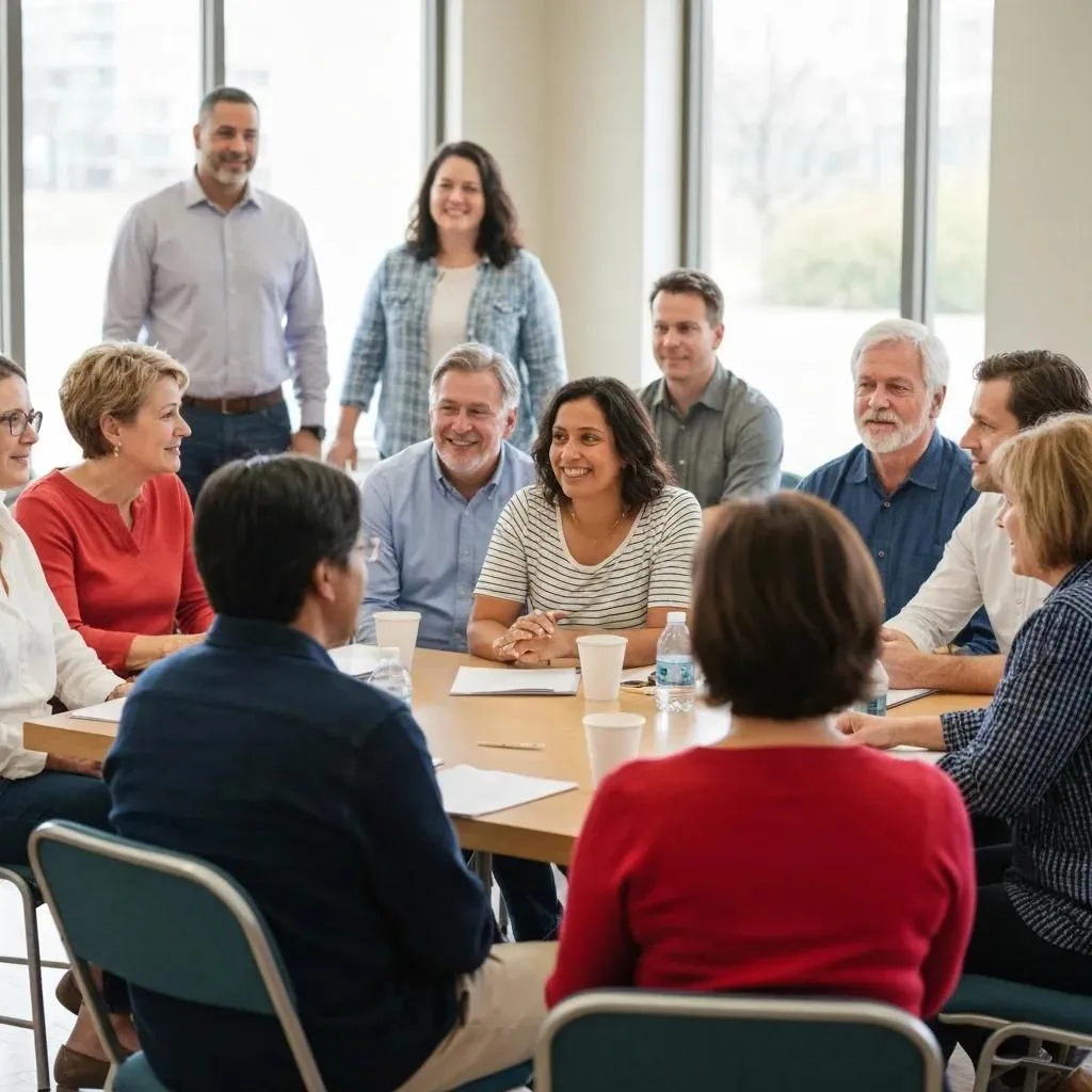 Hands Holding A Slip Of Paper Listing The 12 Steps, Symbolizing Personal Recovery And Support