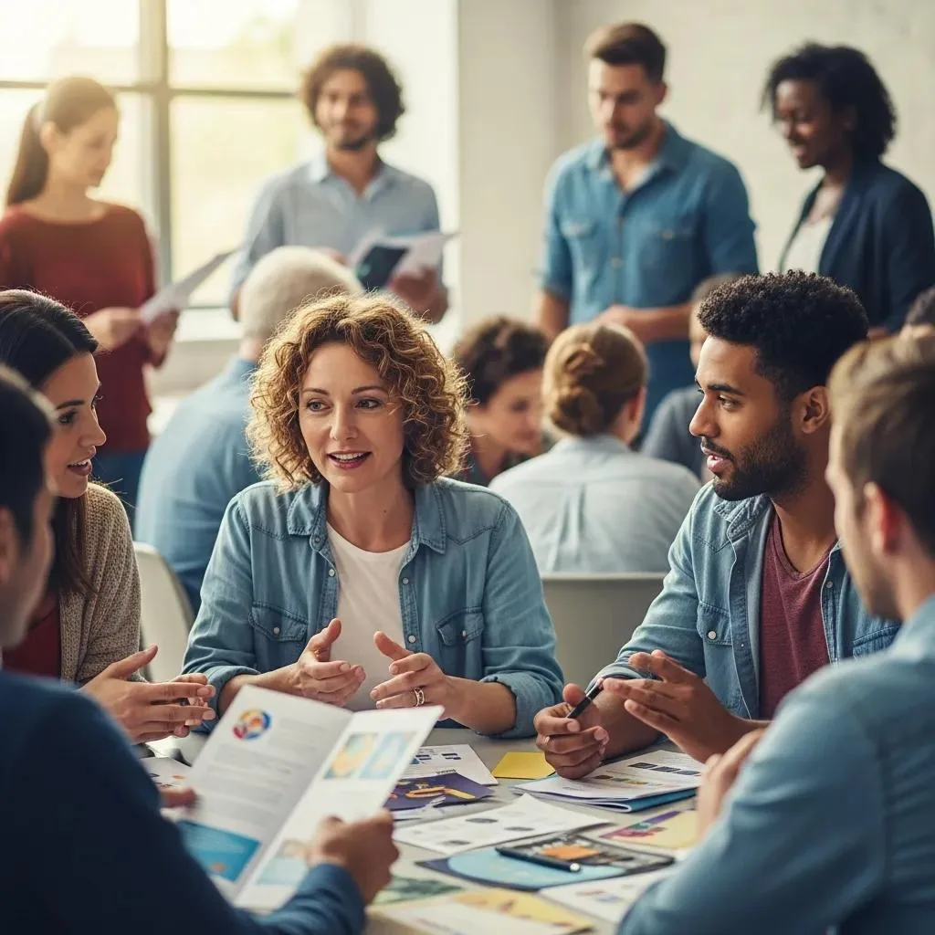 Community Members Engaging In A Substance Abuse Prevention Workshop, Showcasing Collaboration And Education