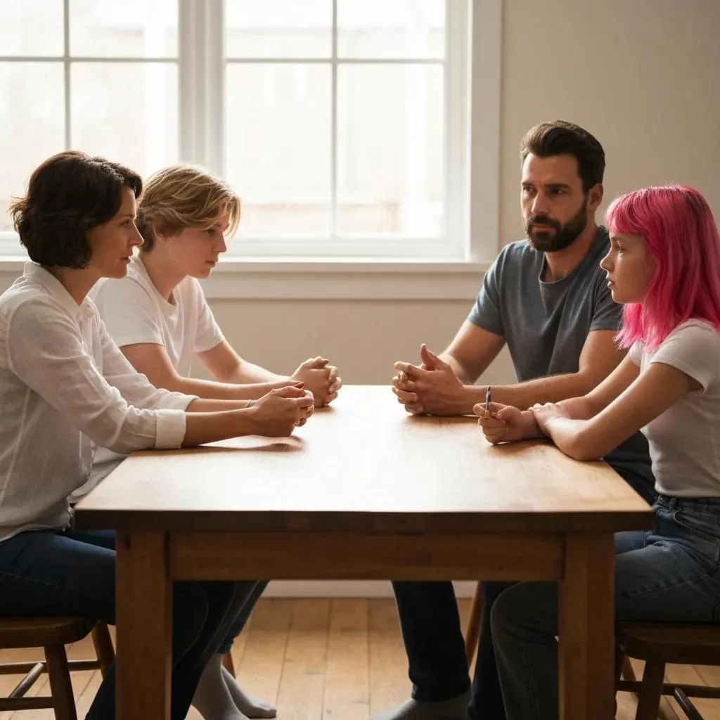 Common Myths About Mental Health Recovery A Family Discussing Early Steps For Mental Health Support