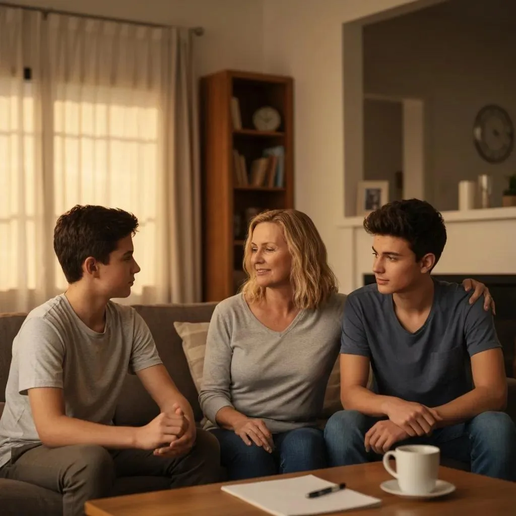 Family Meeting To Plan Support And Recovery Steps After Outpatient Treatment