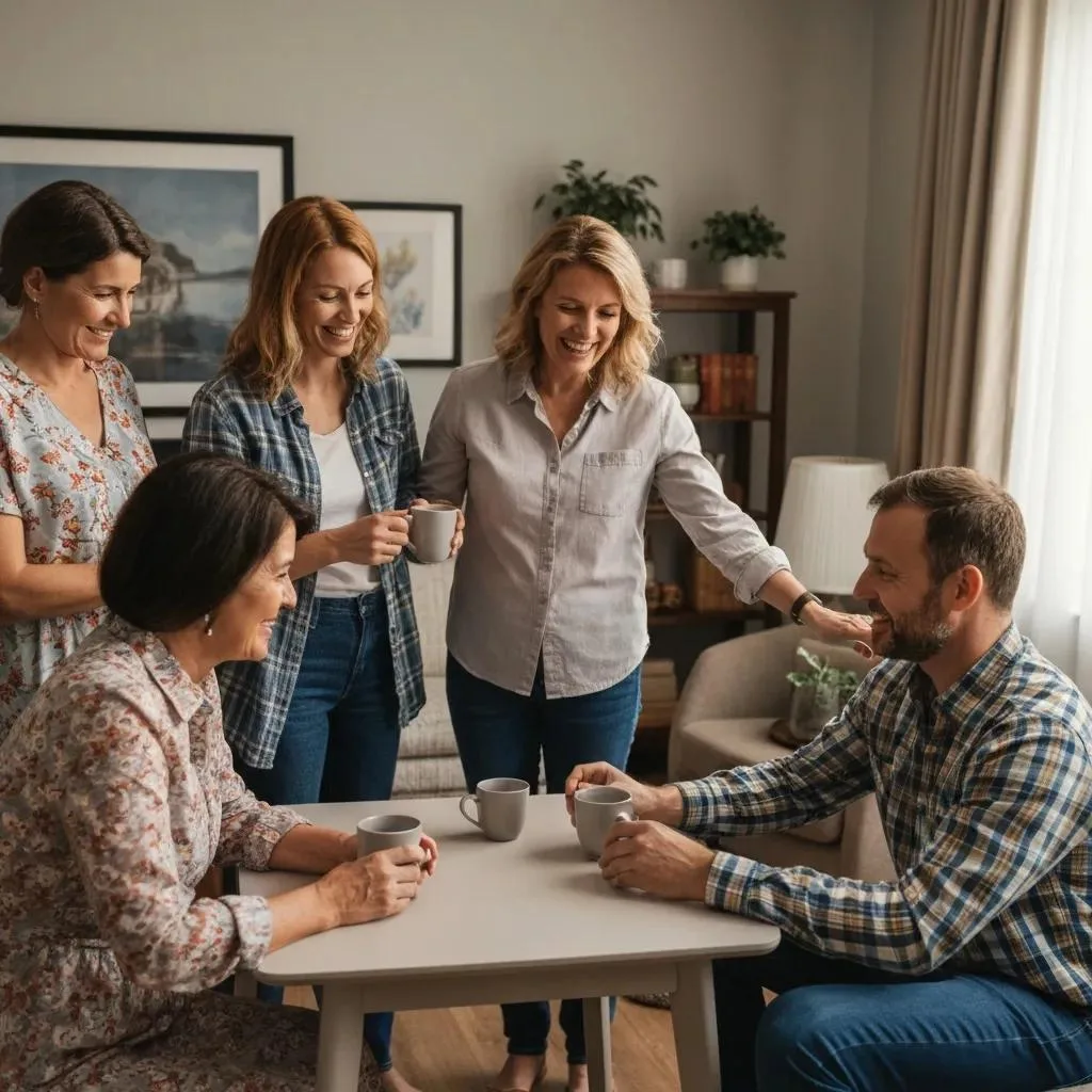 Family Providing Calm, Practical Support To A Loved One During Opioid Withdrawal At Home