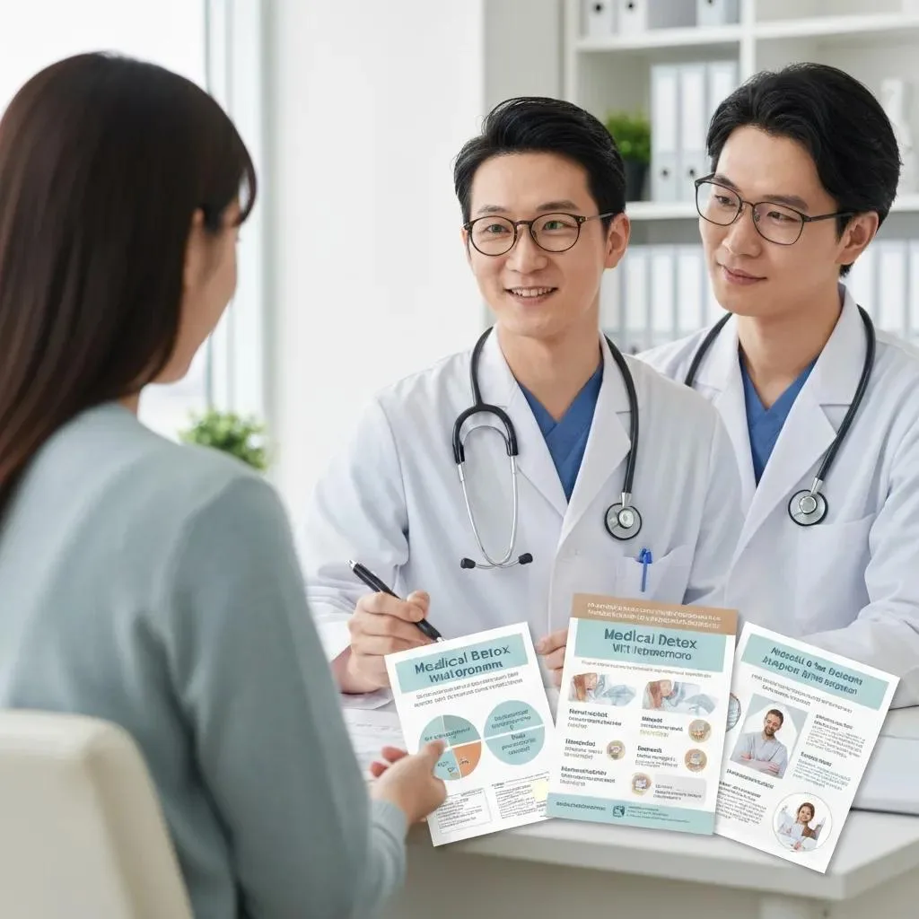 Clinician Explaining Medical Detox And Treatment Options For Alcohol Withdrawal