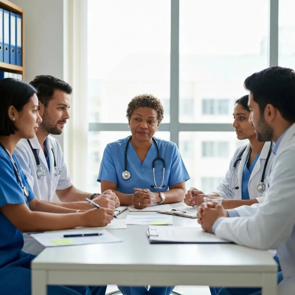 Clinicians Collaborating On An Anxiety Treatment Plan — Illustrating Coordinated, Team-Based Care