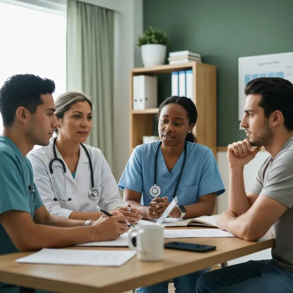 Safe And Effective Detox Programs Clinical Team And Patient Collaborating On A Personalized Detox Plan