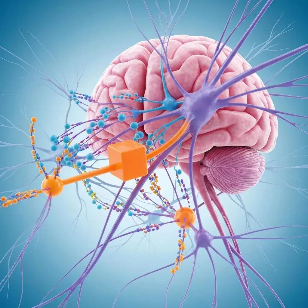 Diagram Showing Naltrexone Blocking Opioid Receptors In The Brain