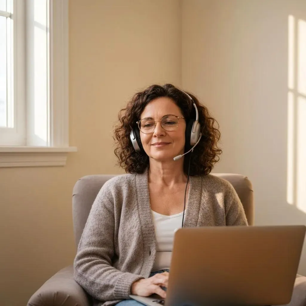 Advantages Of Online Therapy A Person In A Private Room Participating In An Online Therapy Session, Demonstrating How Virtual Care Can Reduce Stigma And Protect Confidentiality