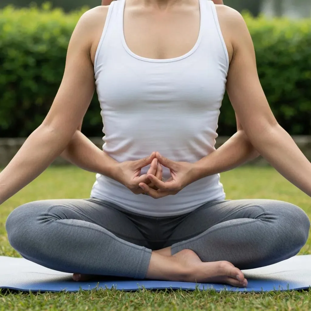 Yoga For Sobriety Person Doing A Restorative Pose Outdoors, Illustrating Calm And Emotional Balance During Recovery