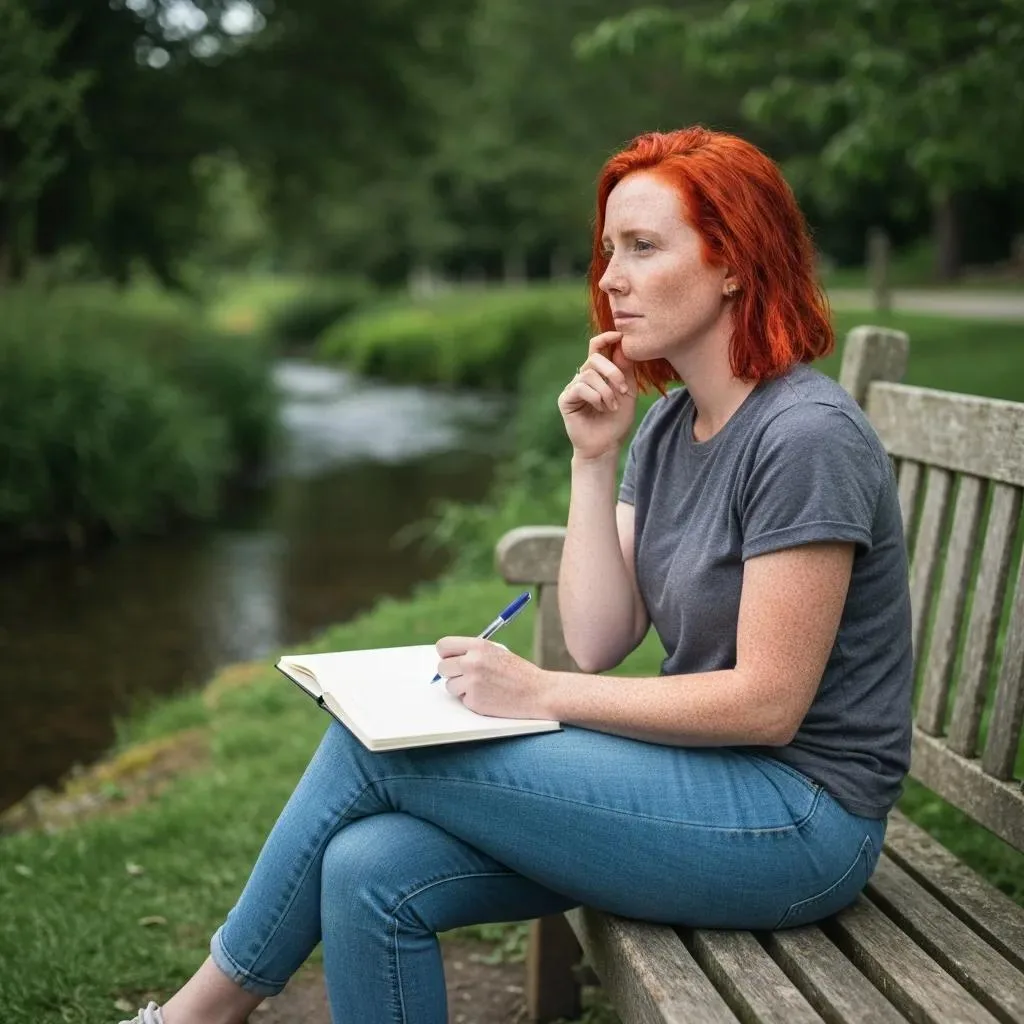 Person Reflecting Outdoors, Symbolizing Personal Growth In Recovery