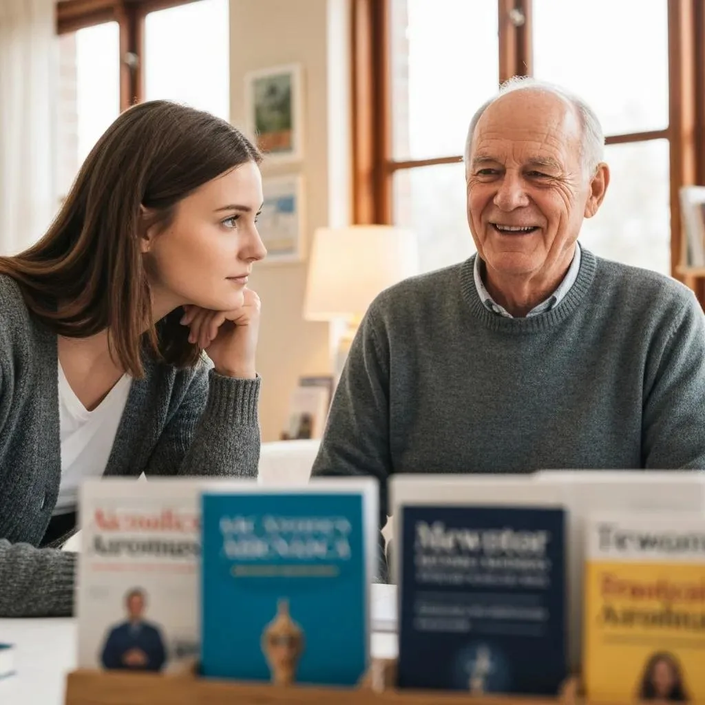 Finding Alcoholics Anonymous Meetings Experienced Member Offering Guidance To A Newcomer At An Alcoholics Anonymous Meeting