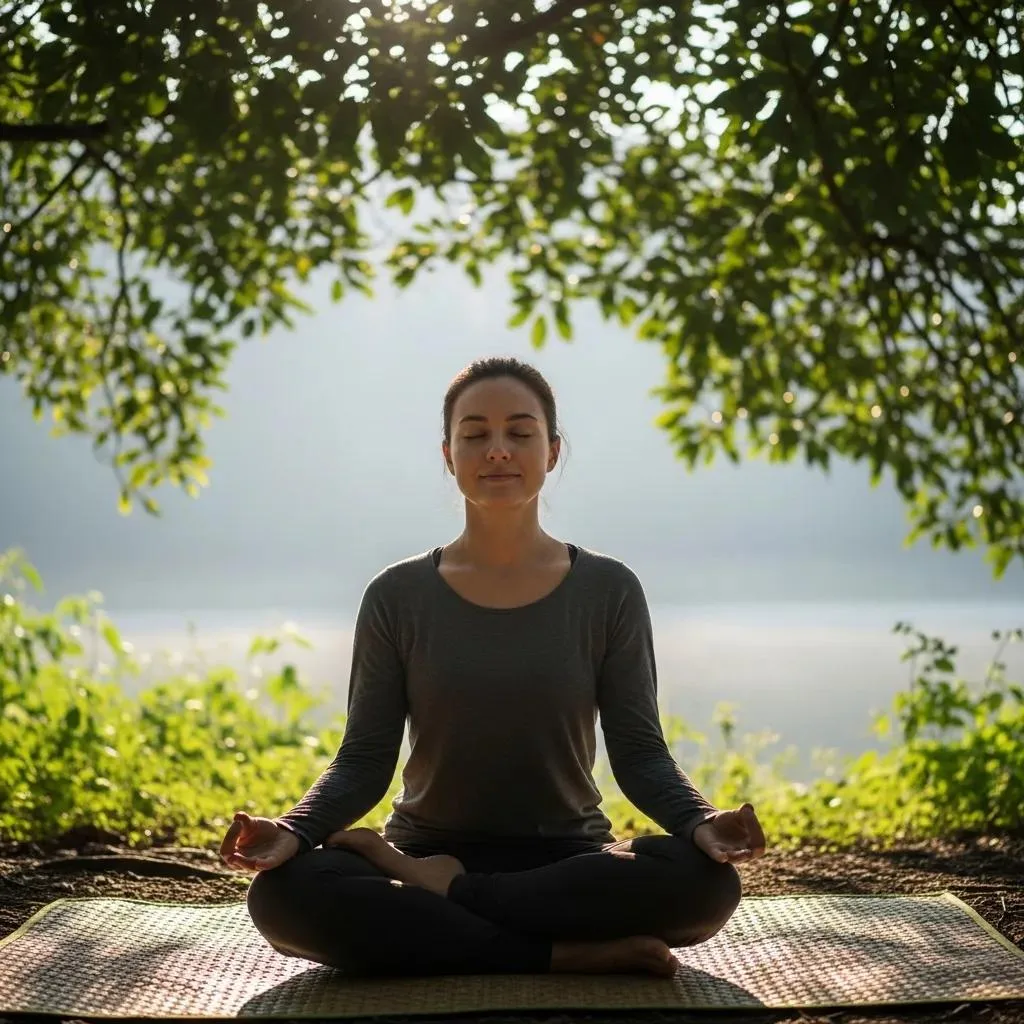 Person Meditating In Nature, Representing Mindfulness For Addiction Recovery