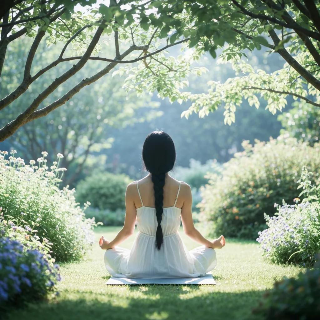 Person Meditating In Nature, Symbolizing Mindfulness And Addiction Recovery