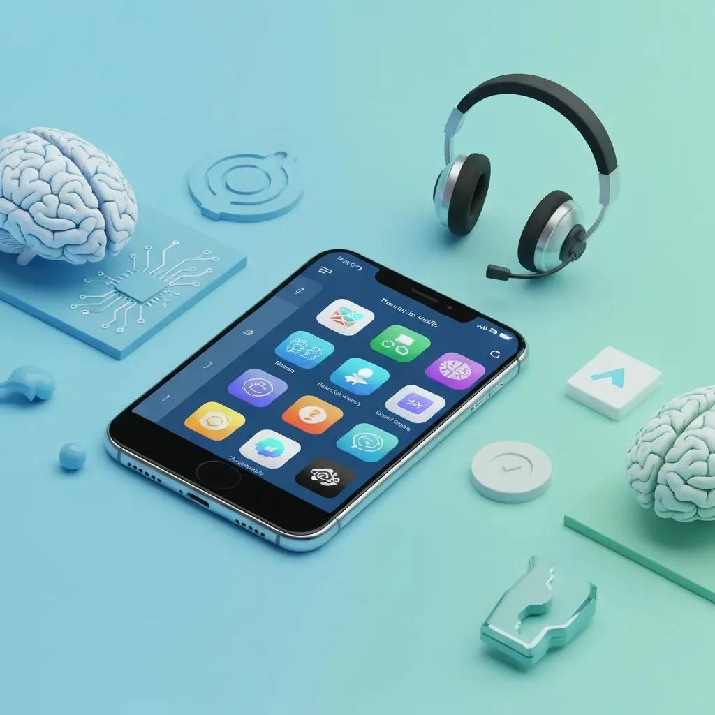 Smartphone Showing Mental Health Apps And Tools Used To Support Therapy And Monitoring