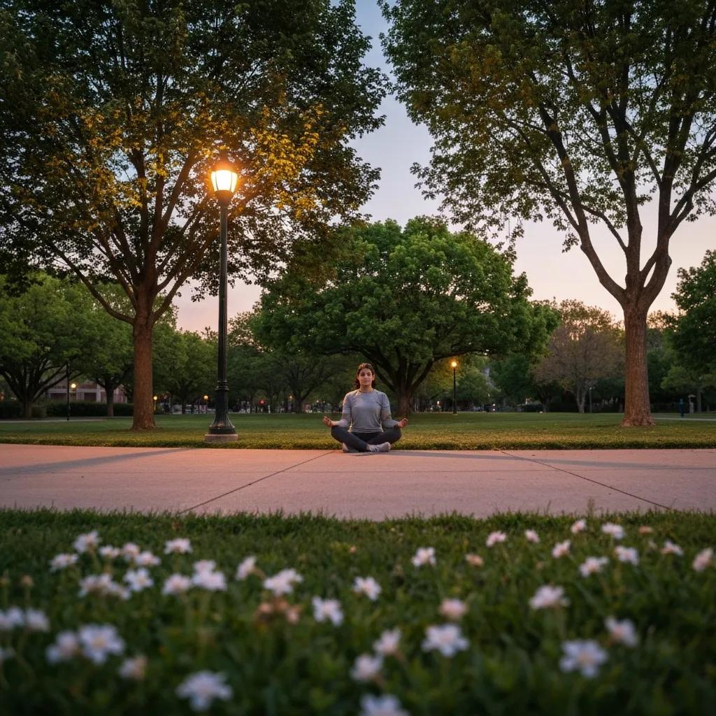 Teen Practicing Mindfulness Outdoors To Support Anxiety Recovery