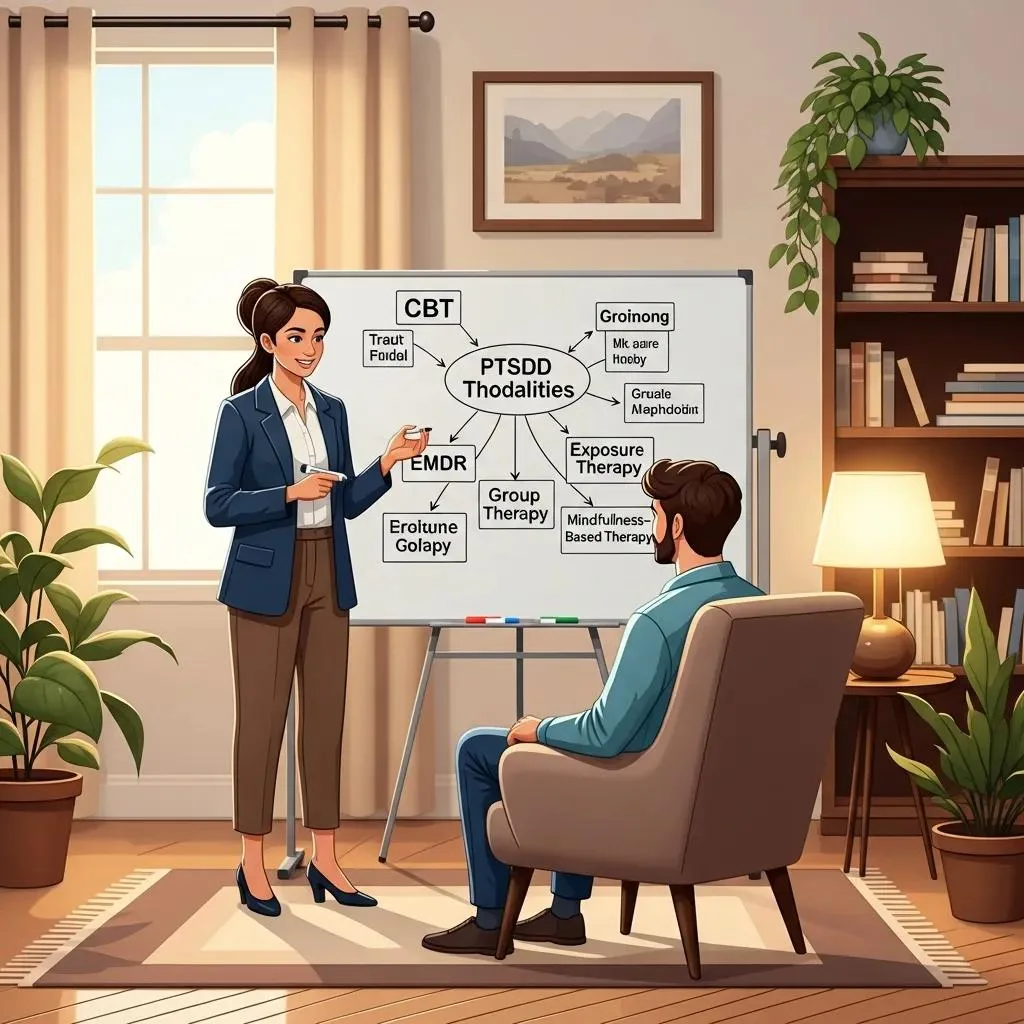 Ptsd &Amp; Trauma Therapy West Hills Ca Therapist And Client Engaged In Evidence-Based Therapy Session For Ptsd