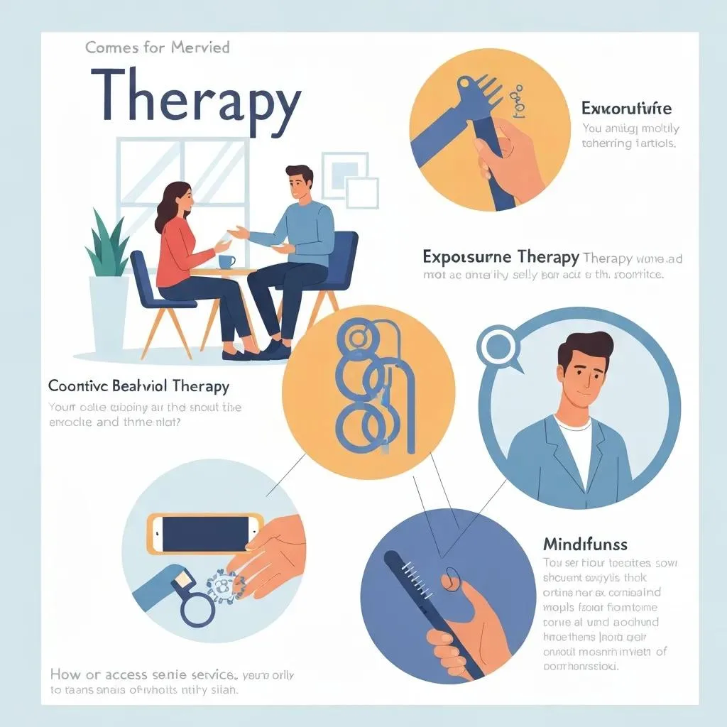 Mental Health Treatment Clinical Trials Graphic Showing Therapy, Medication, And Digital Tools Used In Mental Health Care