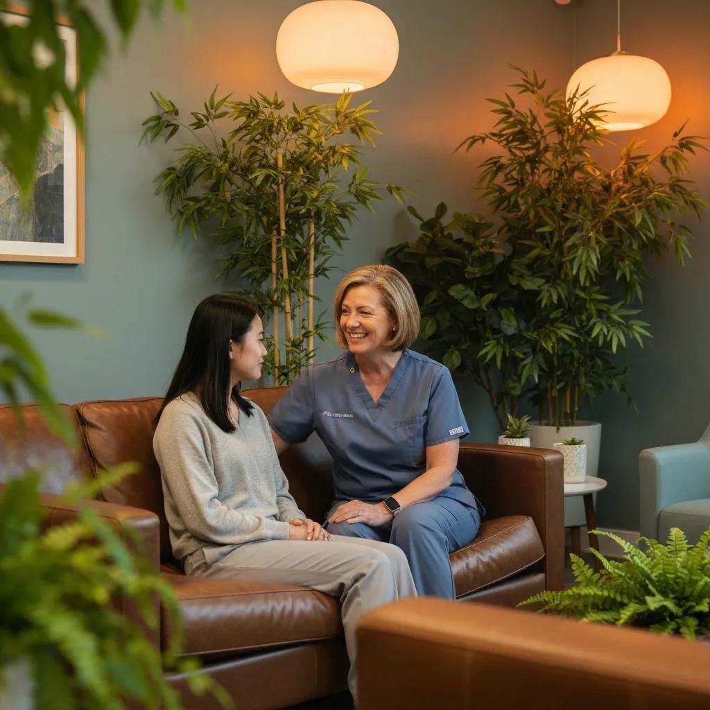 Welcoming medical detox facility with supportive staff and calming environment