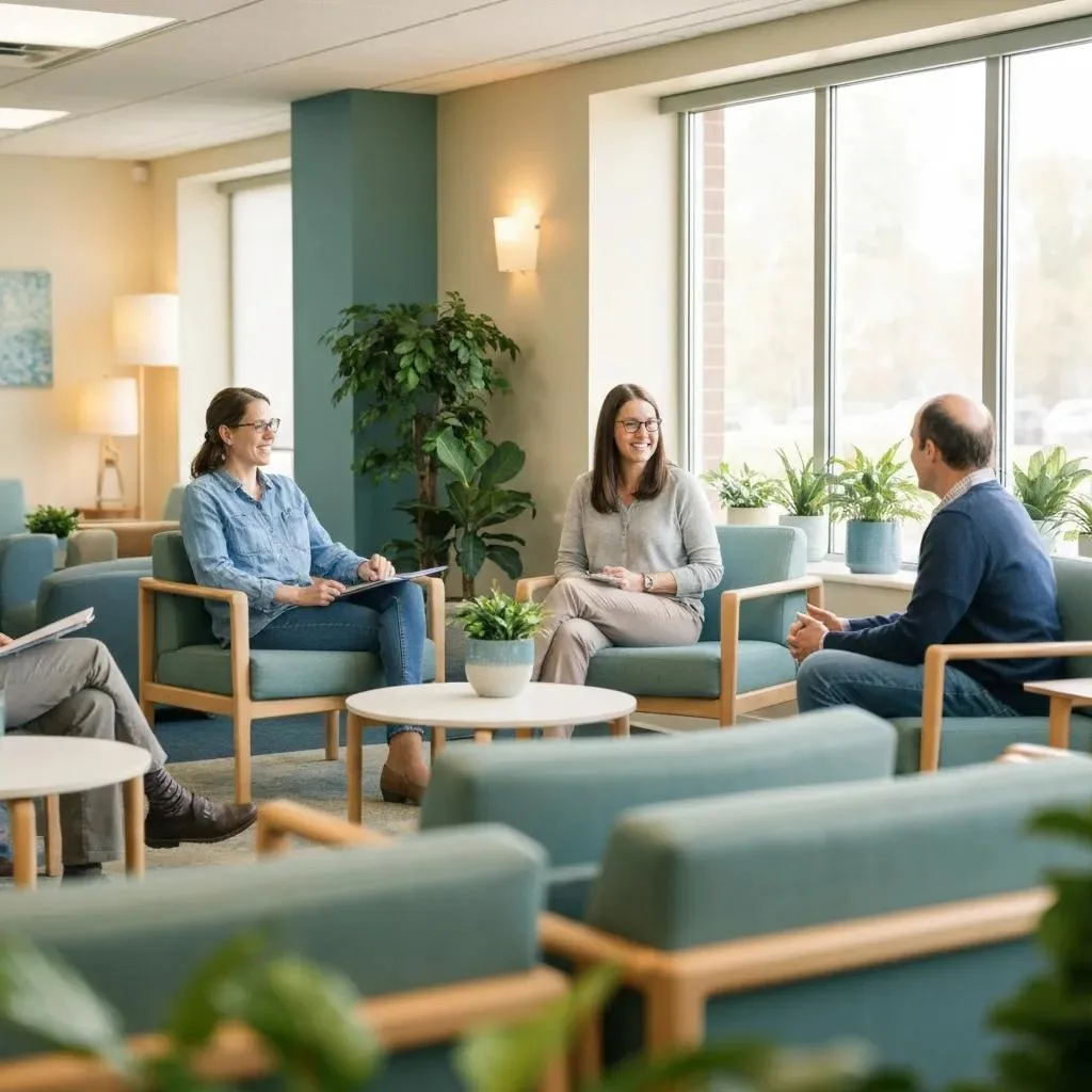 Welcoming Treatment Center Environment Promoting Addiction Recovery And Support