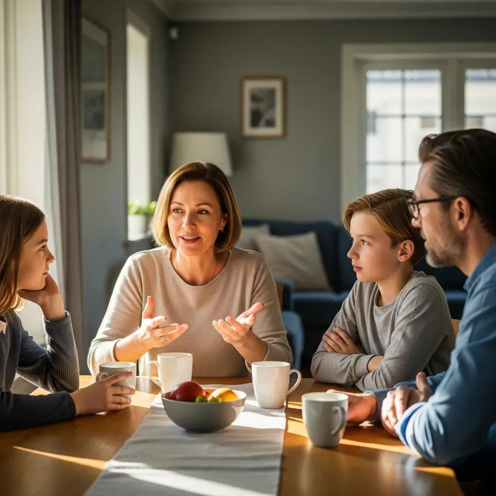 Family Members Practicing Communication Techniques During Therapy, Highlighting The Benefits Of Family Therapy