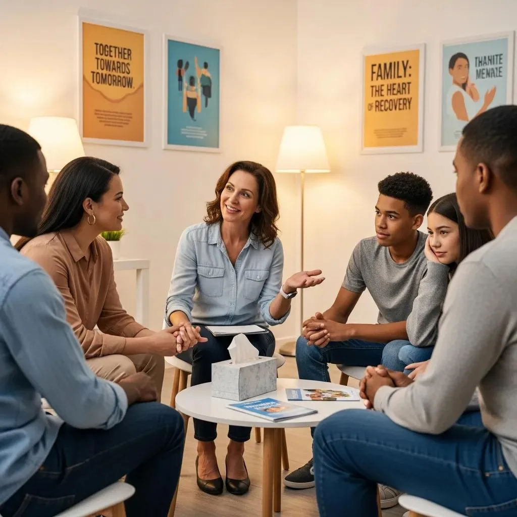 Family Support Group Session Focused On Aftercare Services For Long-Term Recovery In Warner Center