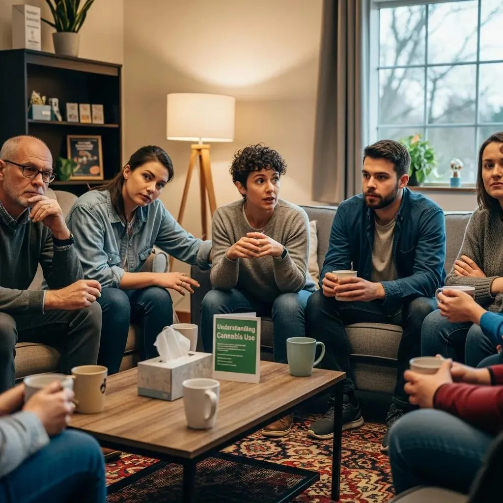 Group Discussion On Behavioral Signs Of Cannabis Addiction