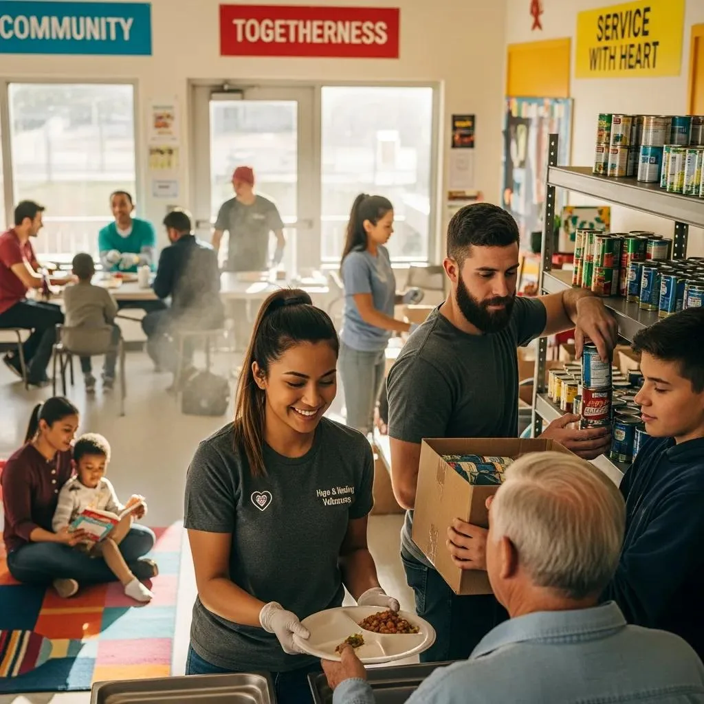 Group Of People Engaged In Community Service, Illustrating Key Spiritual Principles In Recovery