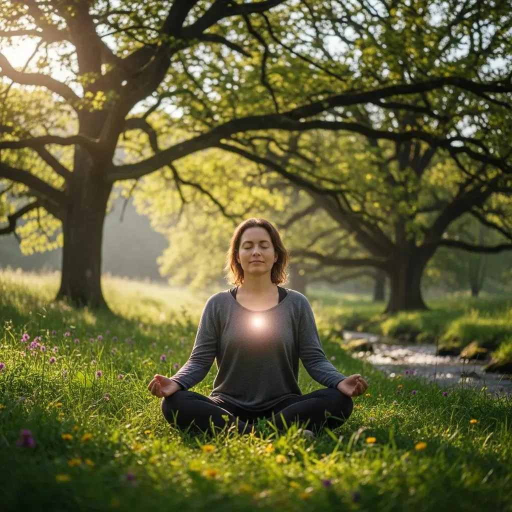 Individual Practicing Mindfulness Outdoors, Illustrating The Connection Between Mindfulness And Emotional Awareness In Dbt