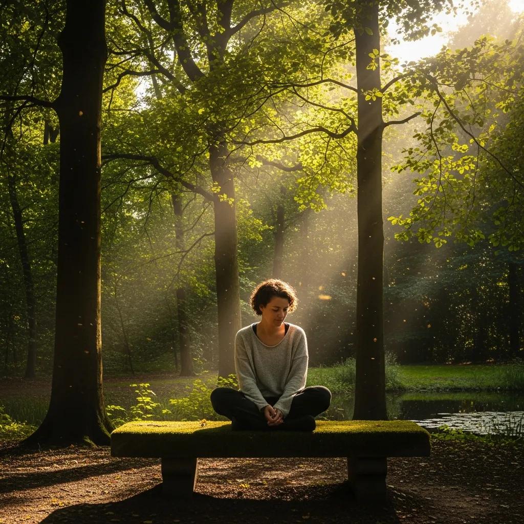 Individual Reflecting On Mental Health In A Tranquil Outdoor Setting, Symbolizing Recovery And Hope