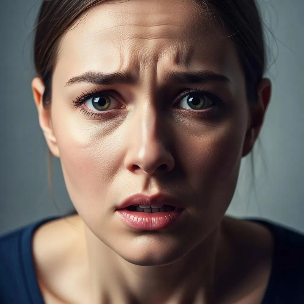 Individual Showing Signs Of Panic, Highlighting The Emotional And Physical Symptoms Of Panic Attacks