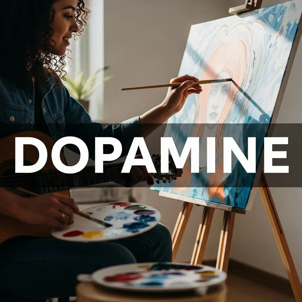 Person Engaged In A Creative Activity, Illustrating The Motivational Aspects Of Dopamine In Mental Health