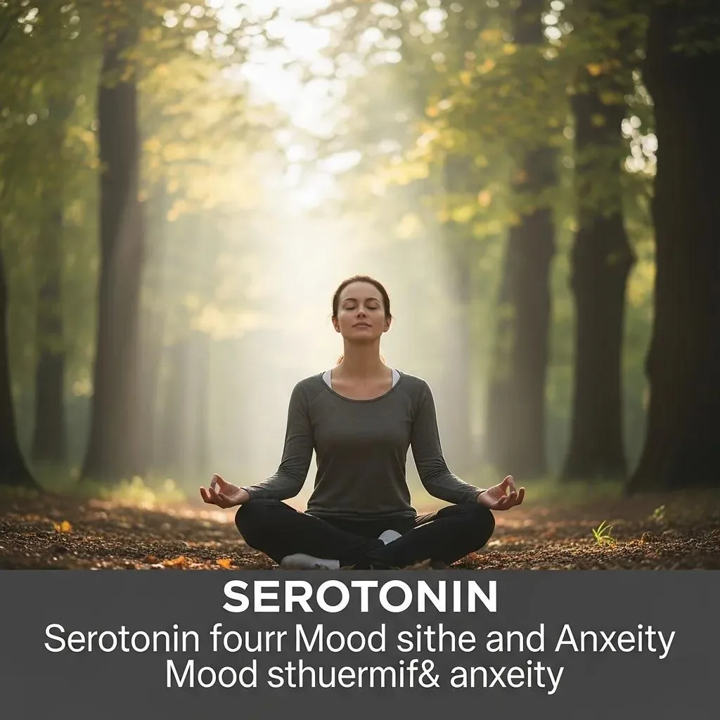 Person Meditating In A Tranquil Environment, Symbolizing The Calming Effects Of Serotonin On Mood And Anxiety