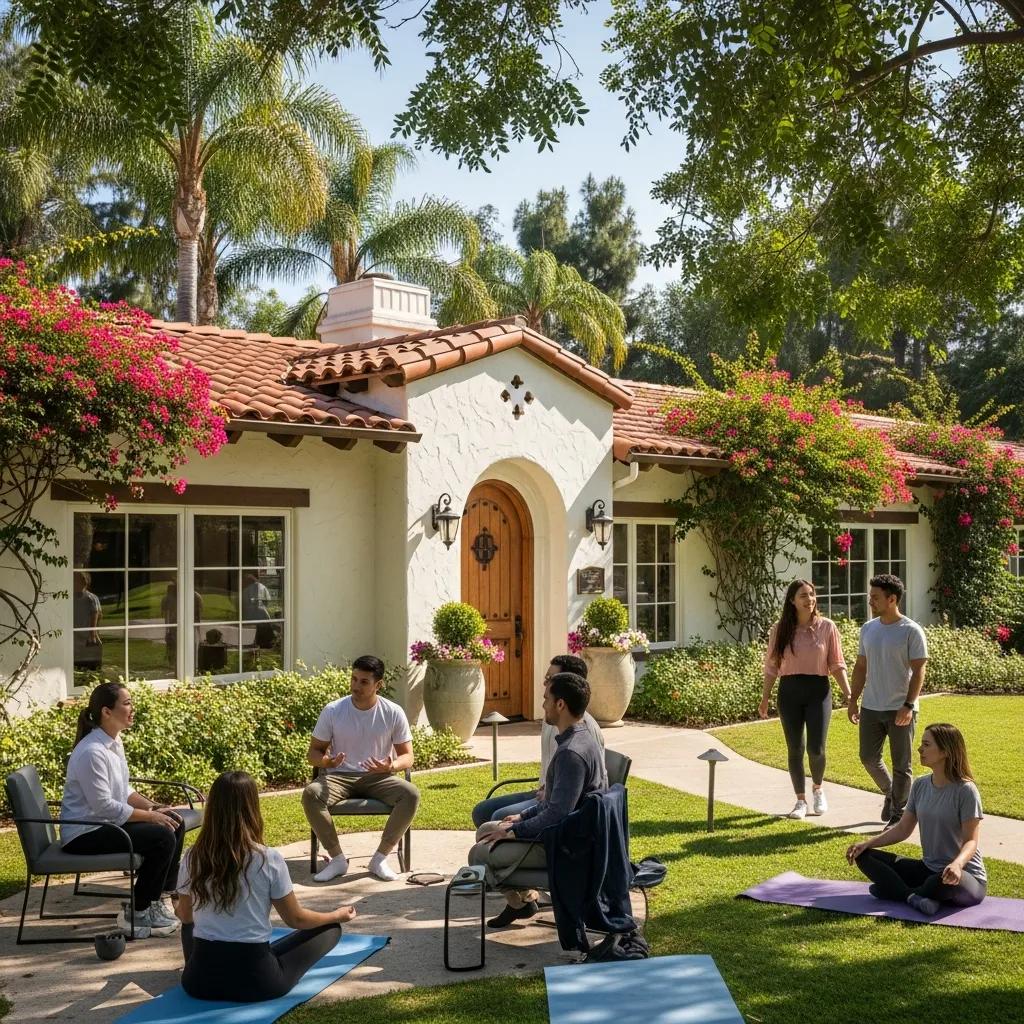 Serene recovery center in Encino, California, symbolizing hope and healing for opioid addiction treatment