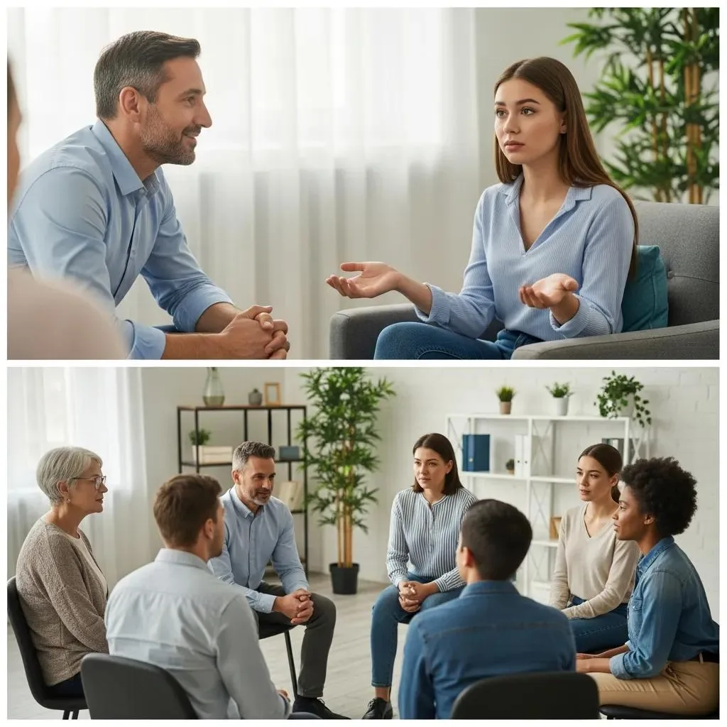 Therapist Conducting Evidence-Based Anger Management Sessions With Diverse Clients