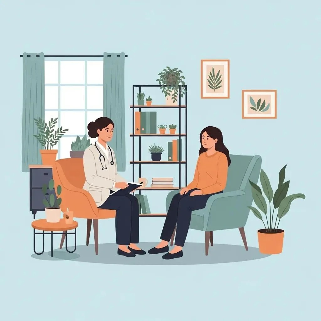 Therapy Session Illustrating Integrated Treatment For Dual Diagnosis