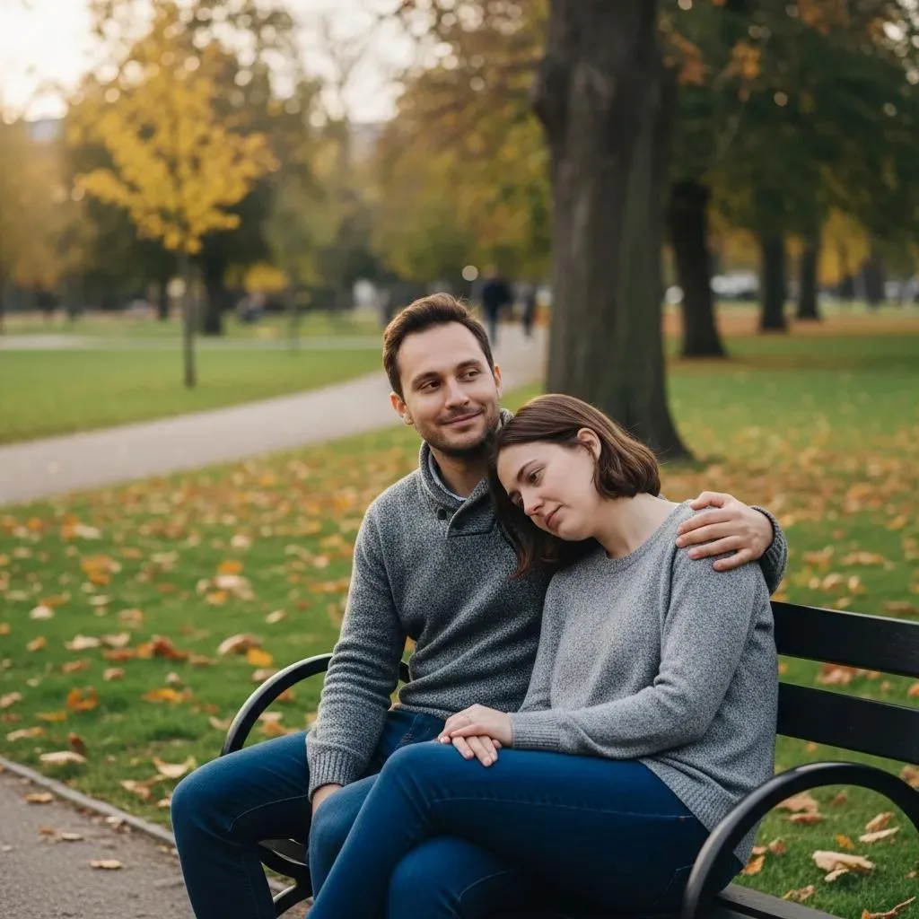 Two Friends In A Park, One Providing Emotional Support, Highlighting The Importance Of Emotional Support In Recovery